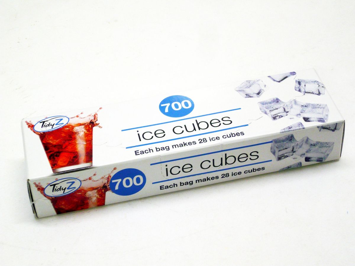Box 25, ice cube bags (28cubes per bag)*