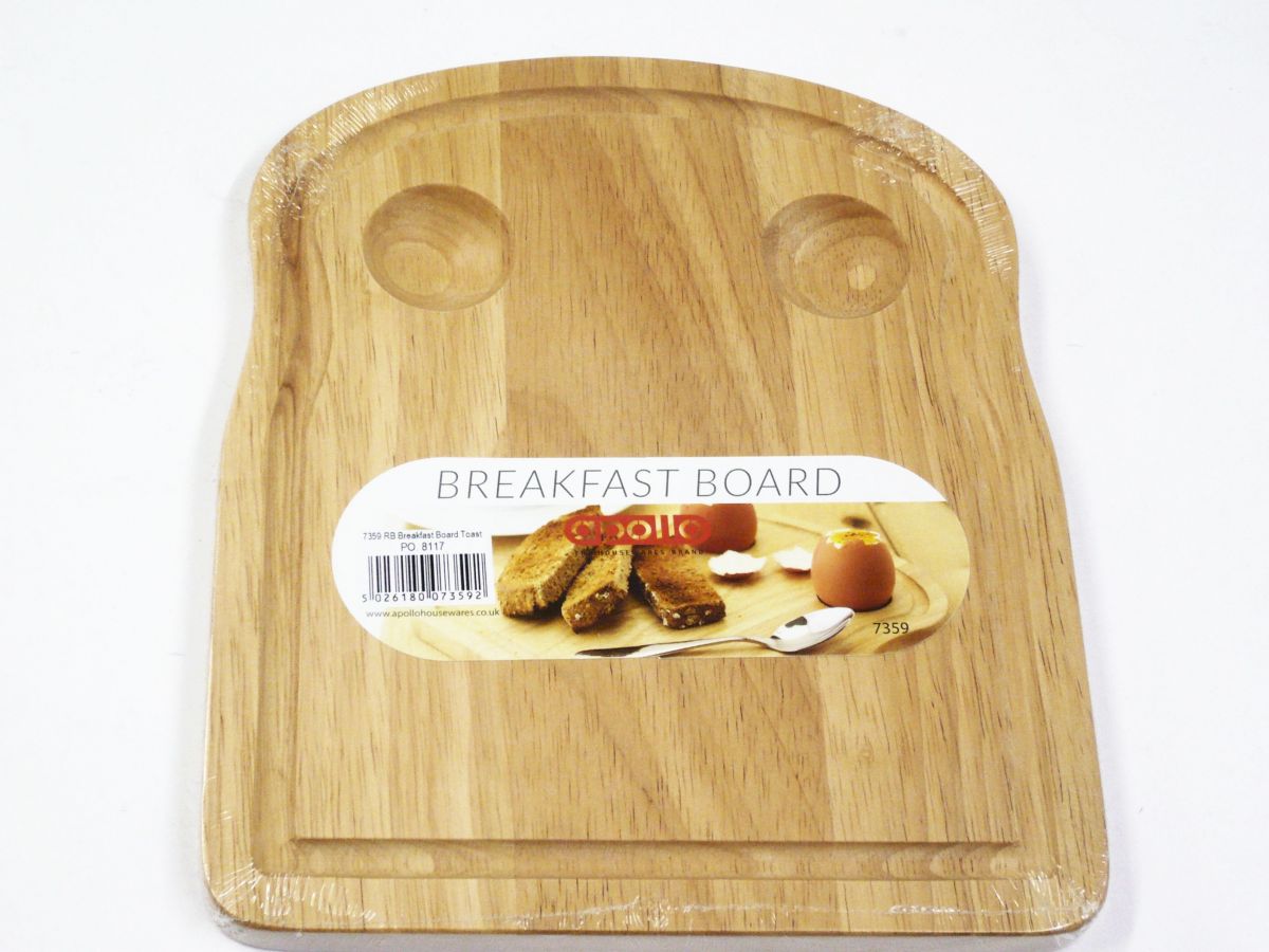 Wooden toast shaped breakfast board*