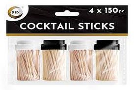 Pack 4 x150pc cocktail sticks*