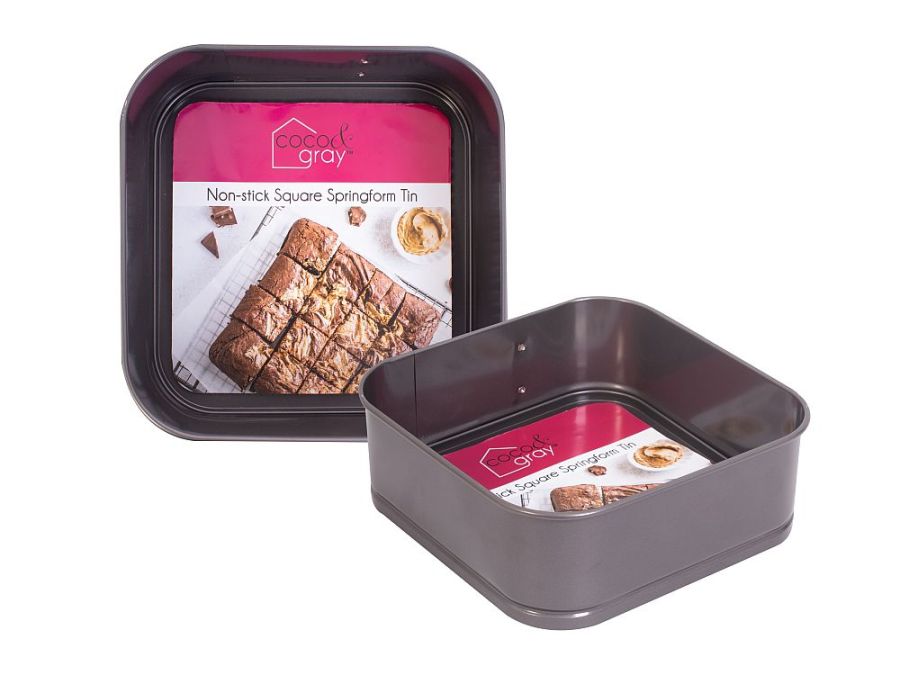 20cm square springform cake tin.