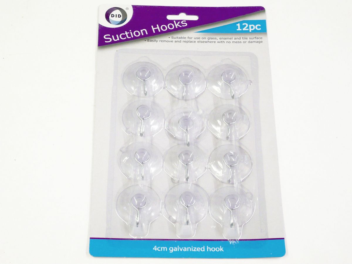 Pkt 12, suction hooks*