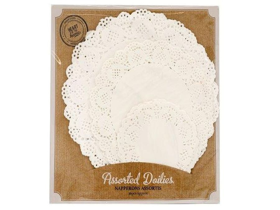 Pack 36, assorted doilies*