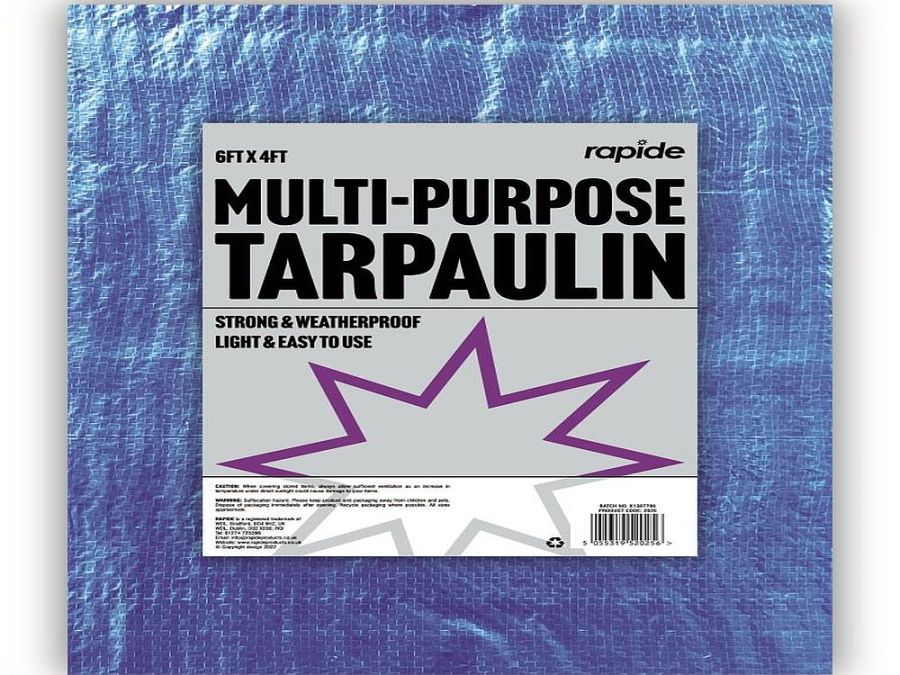 6ft x 4ft tarpaulin*