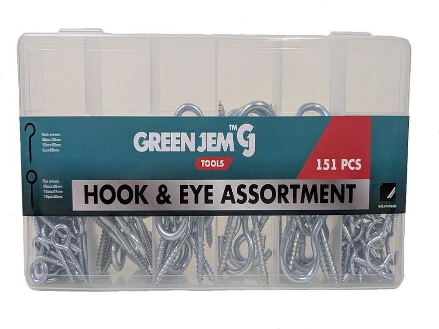 Box 151pcs assorted hooks & eyes*