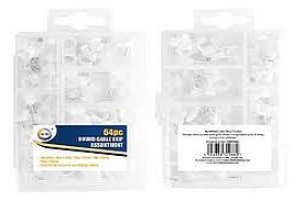 64pc assorted round cable clips*
