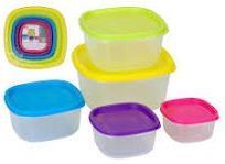 Set 4, food/storage boxes*
(230/380/650ml/1l)