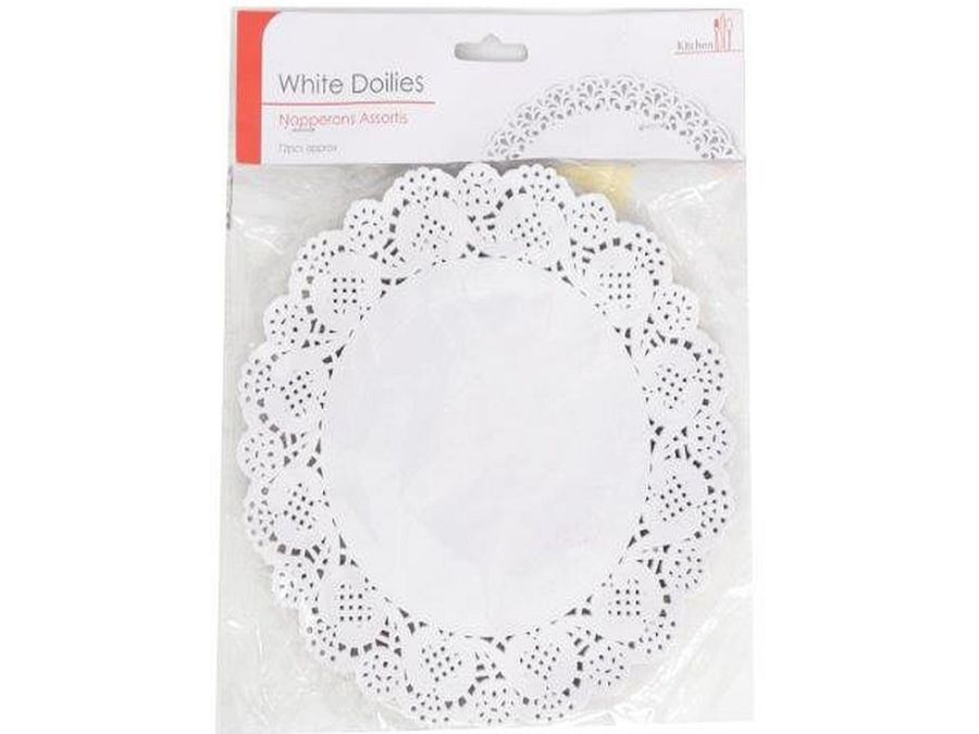 Doilies : Pkt 60, white doilies dia20cm
USE HW684