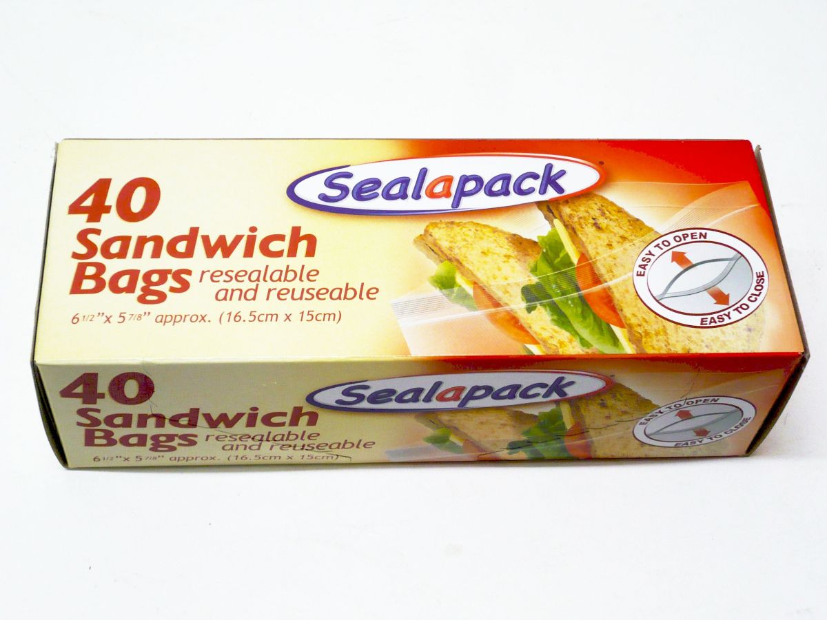 Box 40, sandwich bags* (16x15cm)