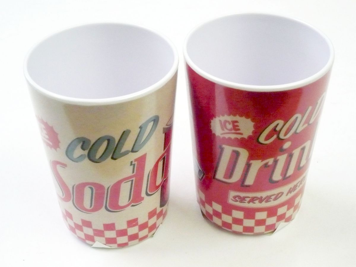 Melamine cups - 2asstd