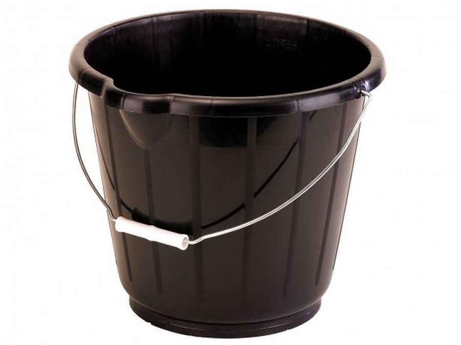 15 litre black builders bucket*