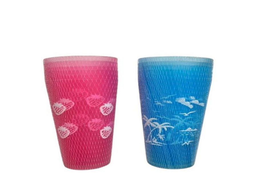 Pack 6, plastic tumblers - 2asstd*