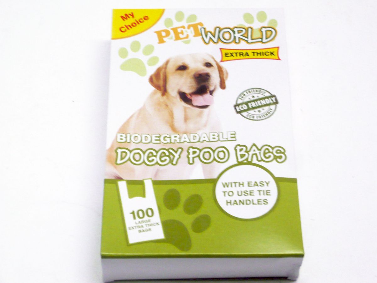 Box 100, biodegradable dog poo bags*