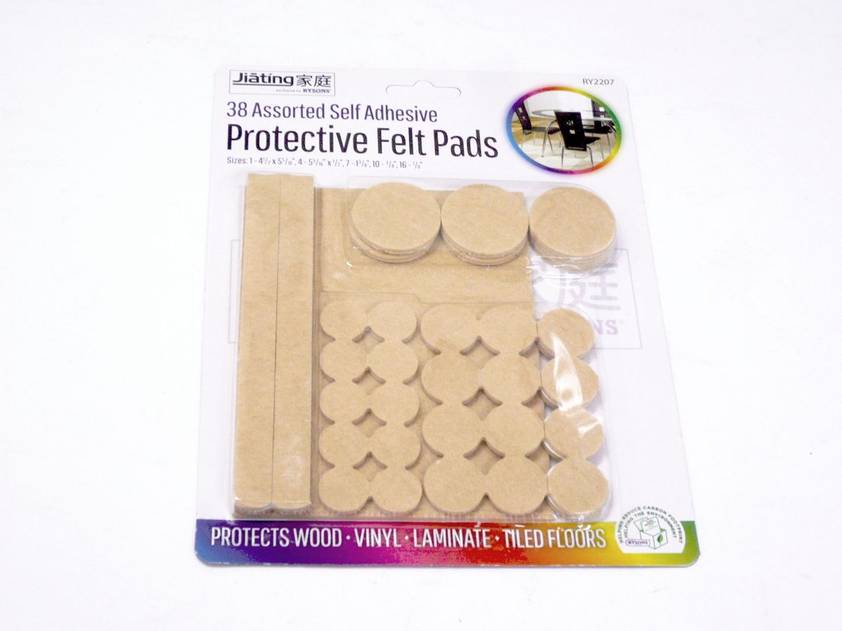 Pkt 38, assorted protection felt pads.