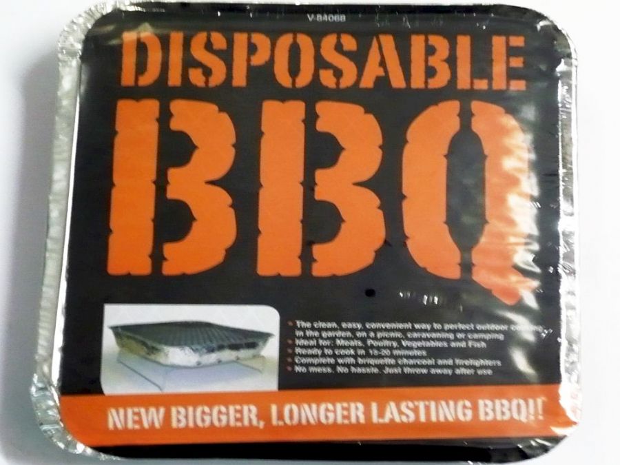 Disposable barbecue, (500g briqettes)*
