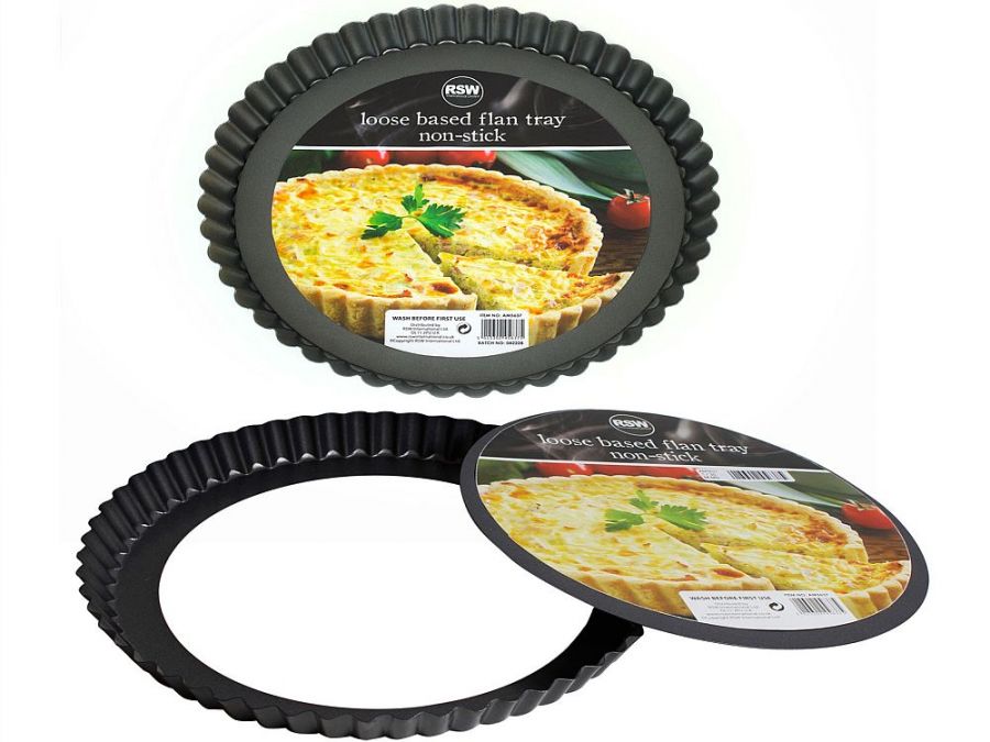Non stick loose based flan tin (23cm)*