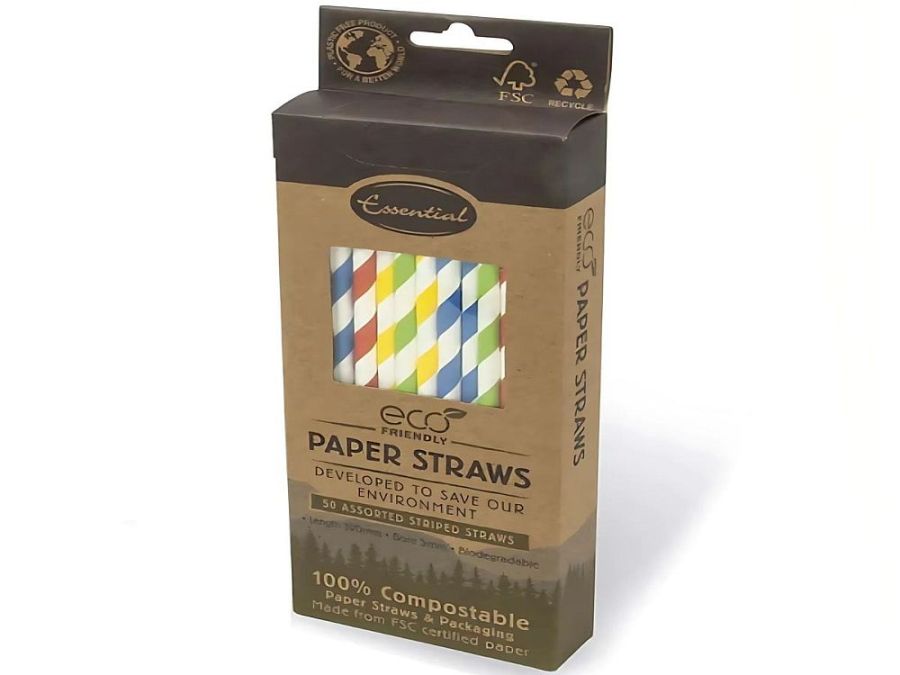 Box 50, paper straws (100% compostable)*