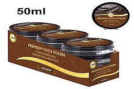 Premium shoe polish 50ml BROWN*
(ADD 12 FOR DISPLAY)