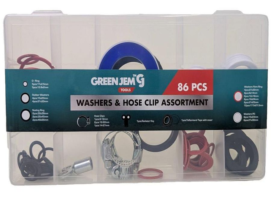 86pc asstorted washers & hose clips*