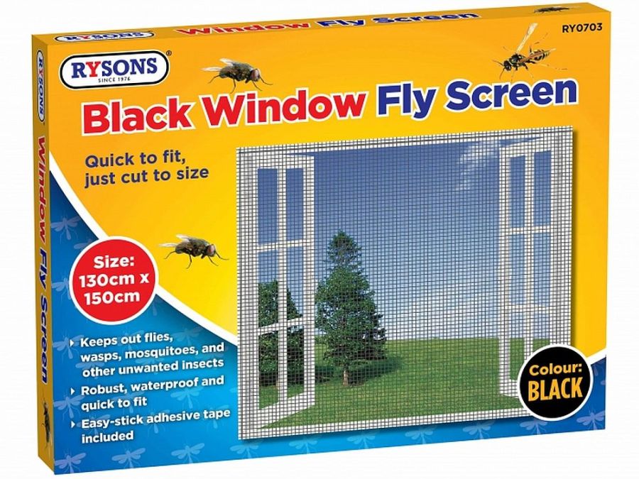 Window fly screen BLACK (130x150cm)*