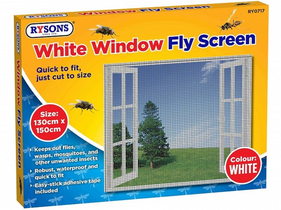 Window fly curtain WHITE (130x150cm)*