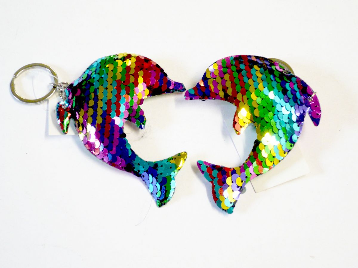 Shimmer dolphin key ring*