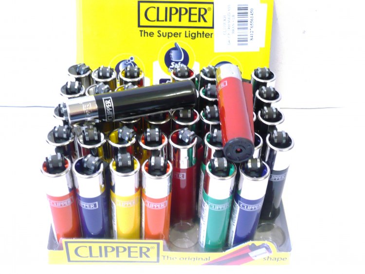 Box48, solid colour clipper lighters.