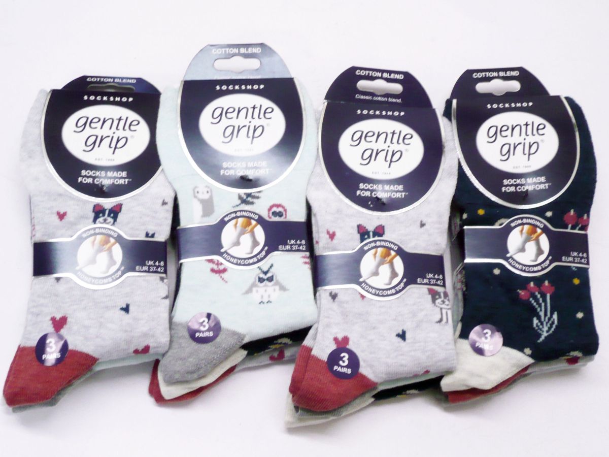 Ladies animal design socks.
(3pkt x4)