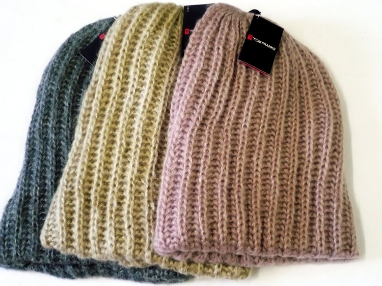 Ladies chunky slouch hat - 3asstd.