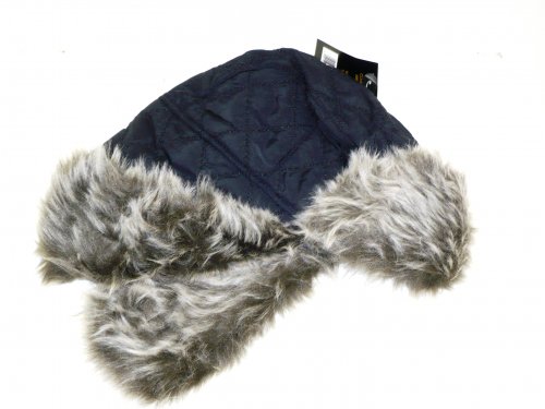 Ladies quilted trapper hat/faux fur, (navy-red-fuchsia)LAST 11 REDUCED FROM £3.95 Ladies quilted trapper hat/faux fur, (navy-red-fuchsia)LAST 11 REDUCED FROM £3.95