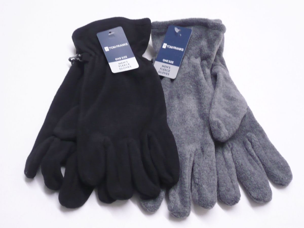 Mens fleece gloves - 2/cols
(one size)