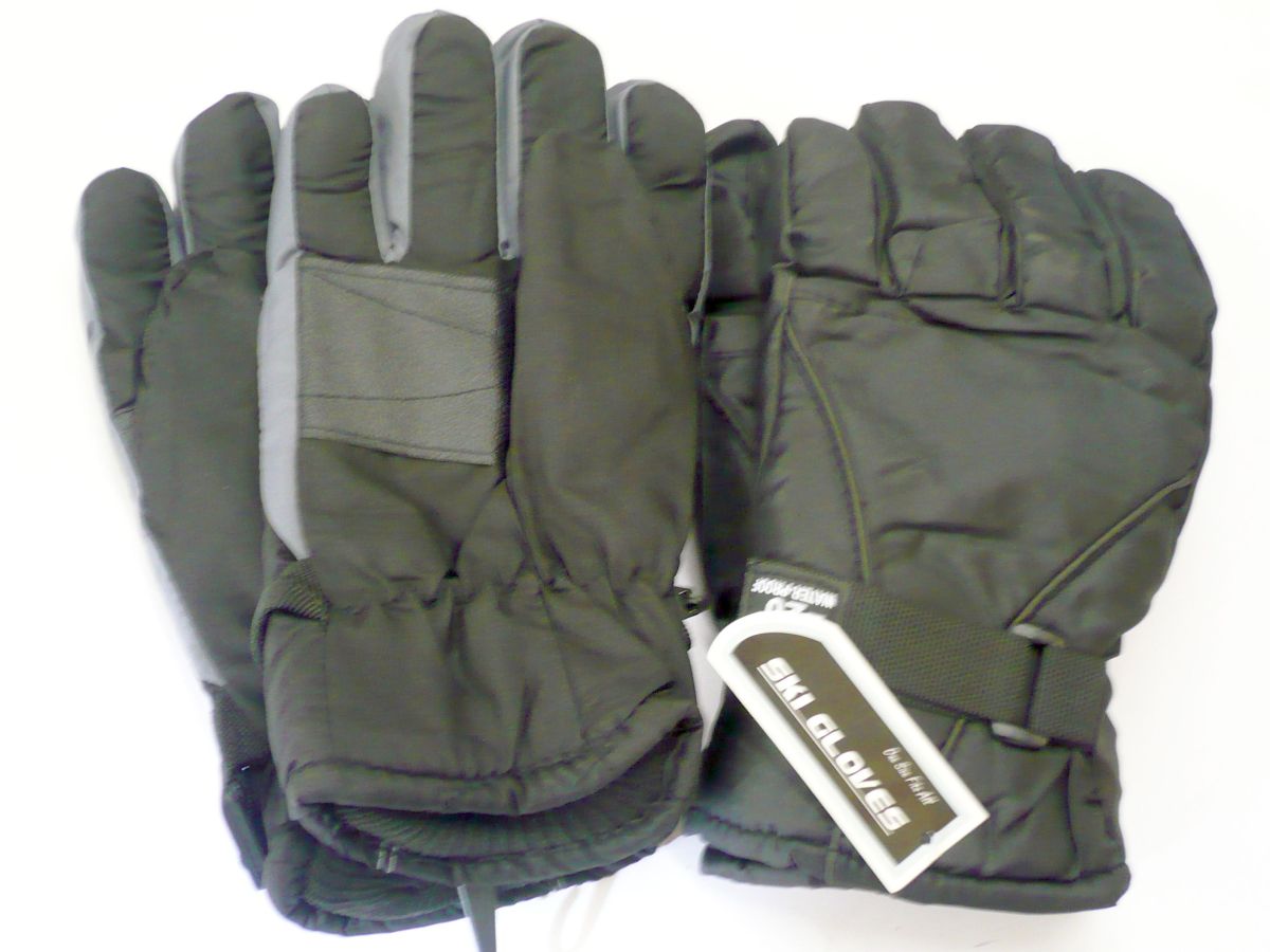 Mens padded ski glove - black only!