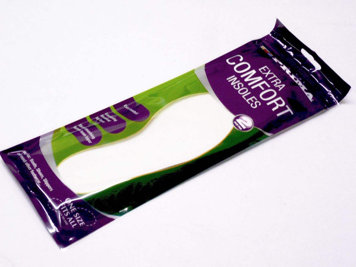 2pkt pair extra comfort insoles (one size)*USE MW008