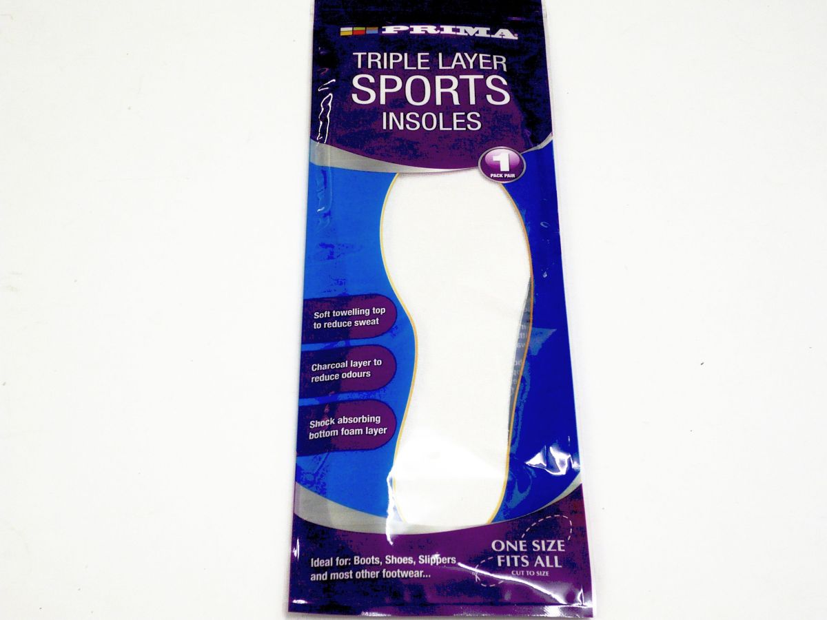 Triple layer sports insoles (one size fits all)*USE MW039