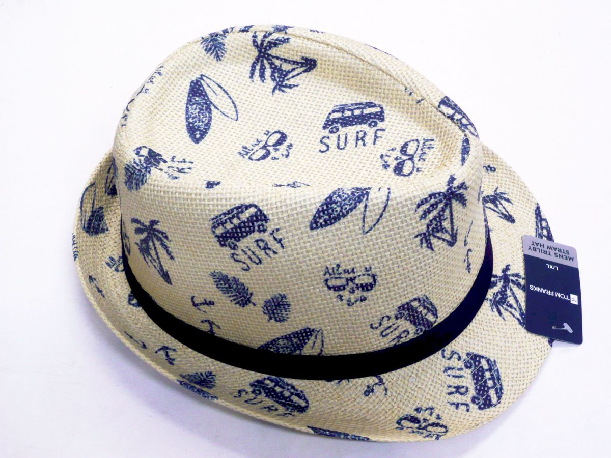 Trilby hat with surf print
(m/l - l/xl)