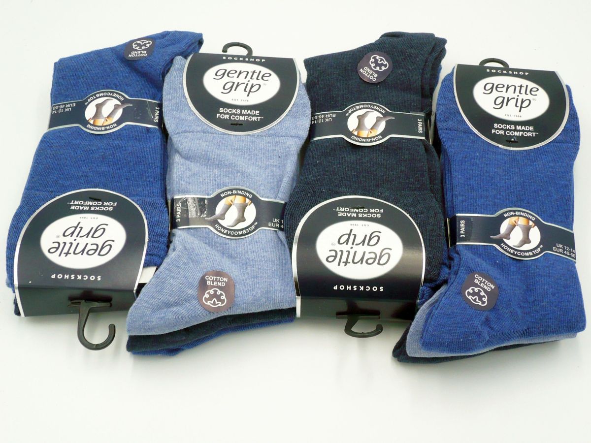 Mens blues bigfoot gentle grip
12-14
(3pkt x4)