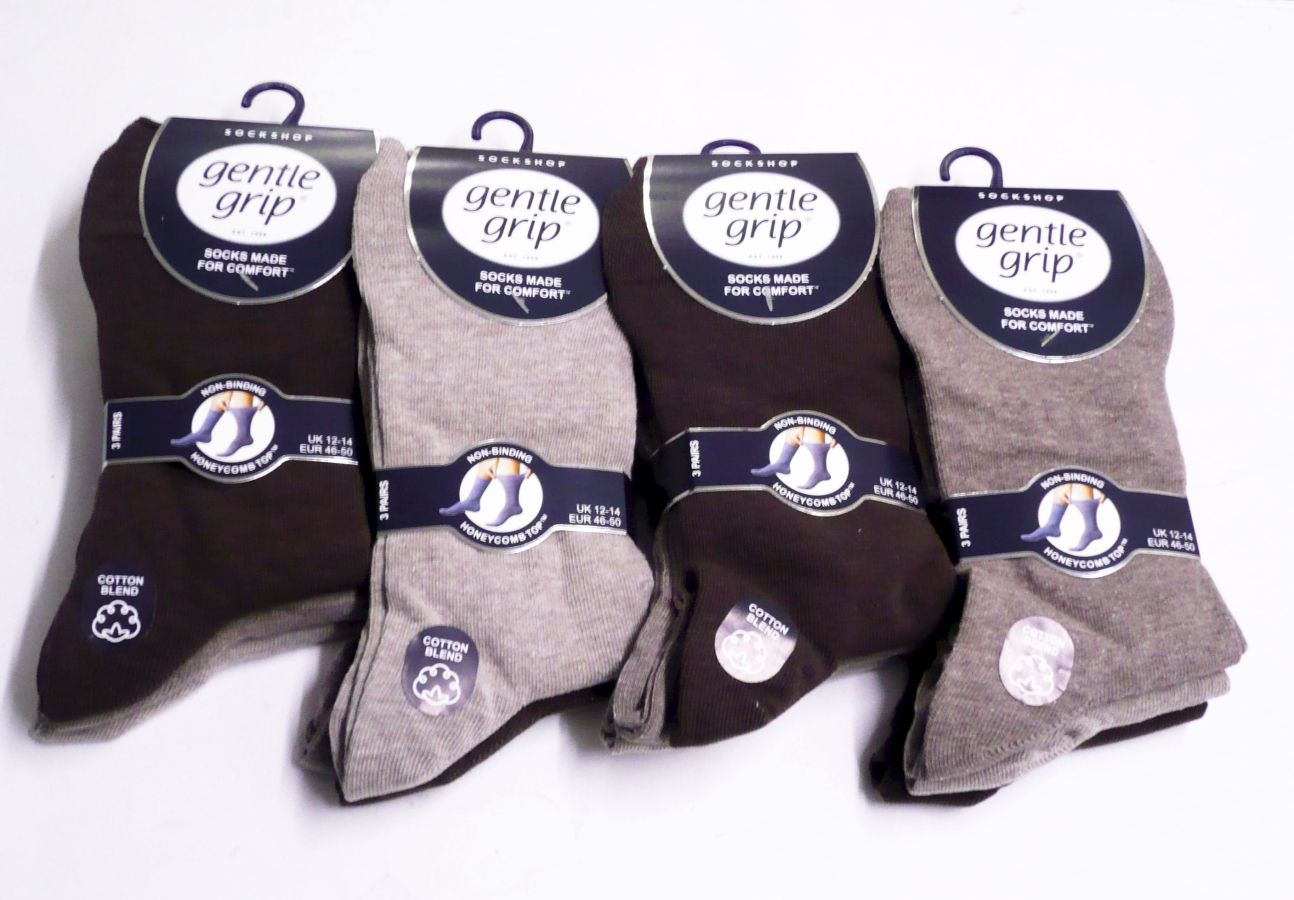 Gentle grip bigfoot socks
(3pkt x4)
