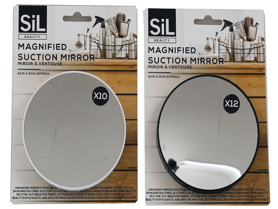 9cm magnified suction mirror - 2asstd*