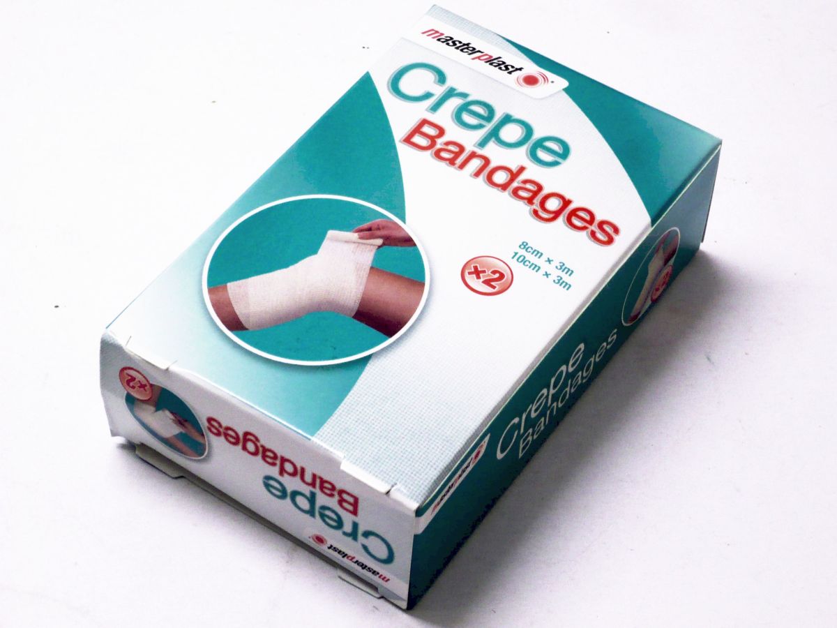 Pack 2, crepe bandages*
(8cmx3m/10cmx3m)