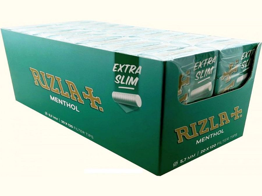 Rizla menthol filter tips.
(20bxs of 120)