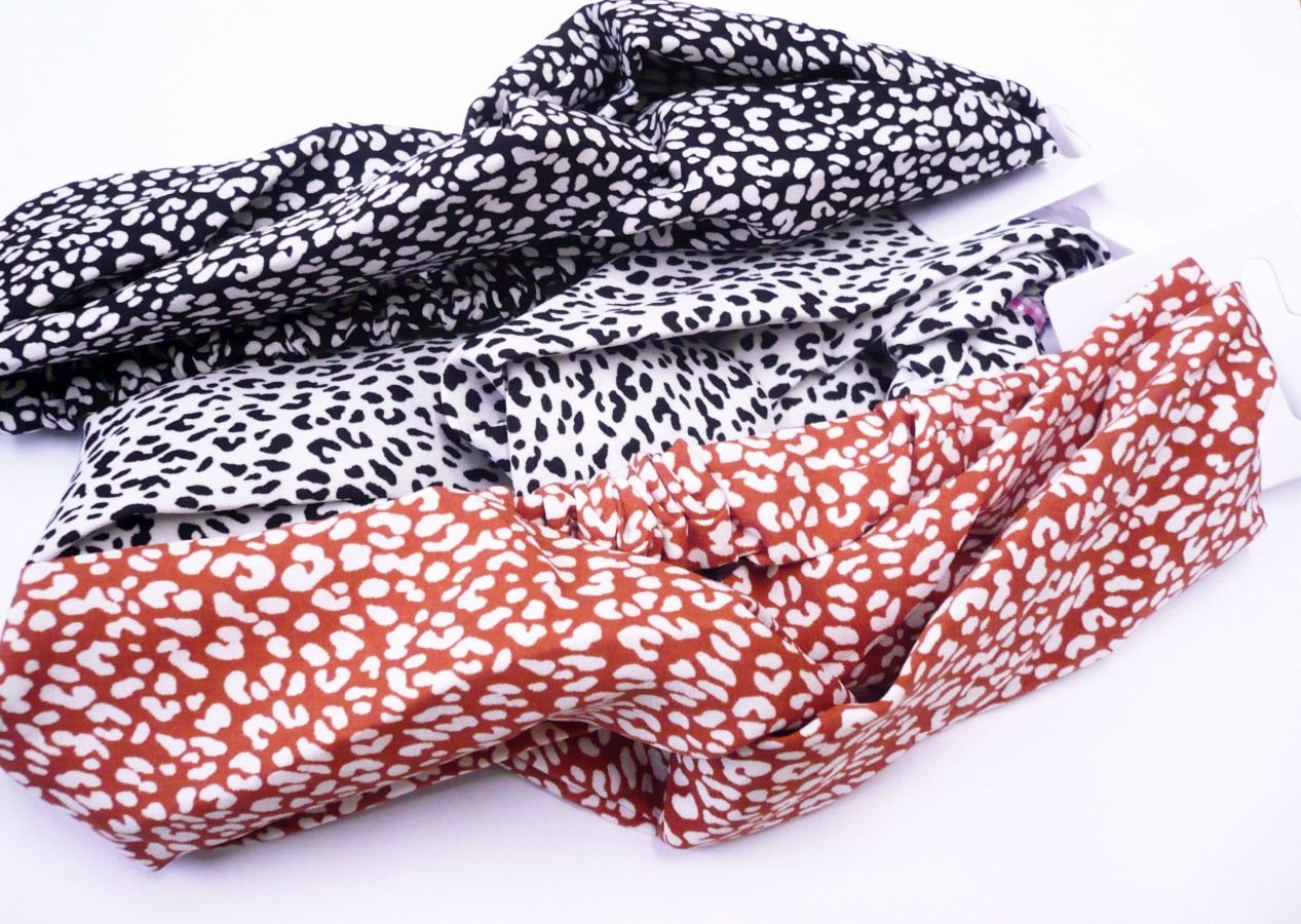 Animal print bandeau - 3/cols.