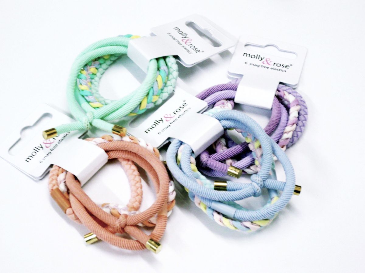 Pkt 4, pastel colour asstd hair bands - 4/cols.