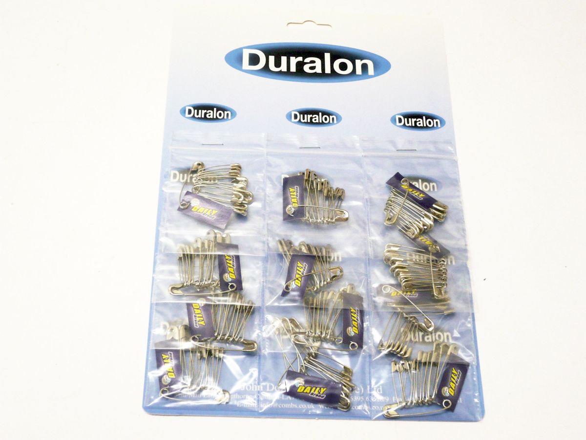 Card of 12 pks safety pins*