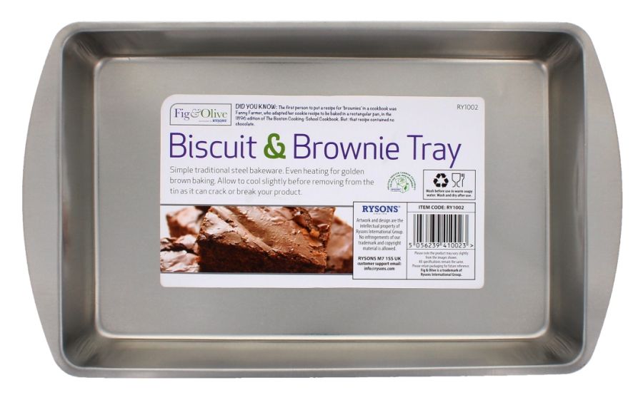 Biscuit and brownie tray.
(32x19x3.5cm)
