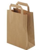 Box 250, large brown tape handle bags (254x394x305mm)*