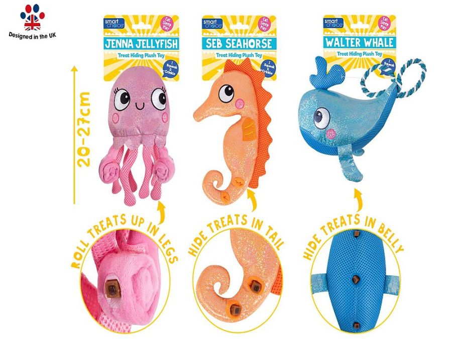 Plush sea dog toy - 3asstd*