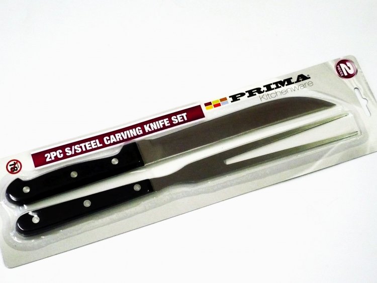 2pc s/steel carving knife set*