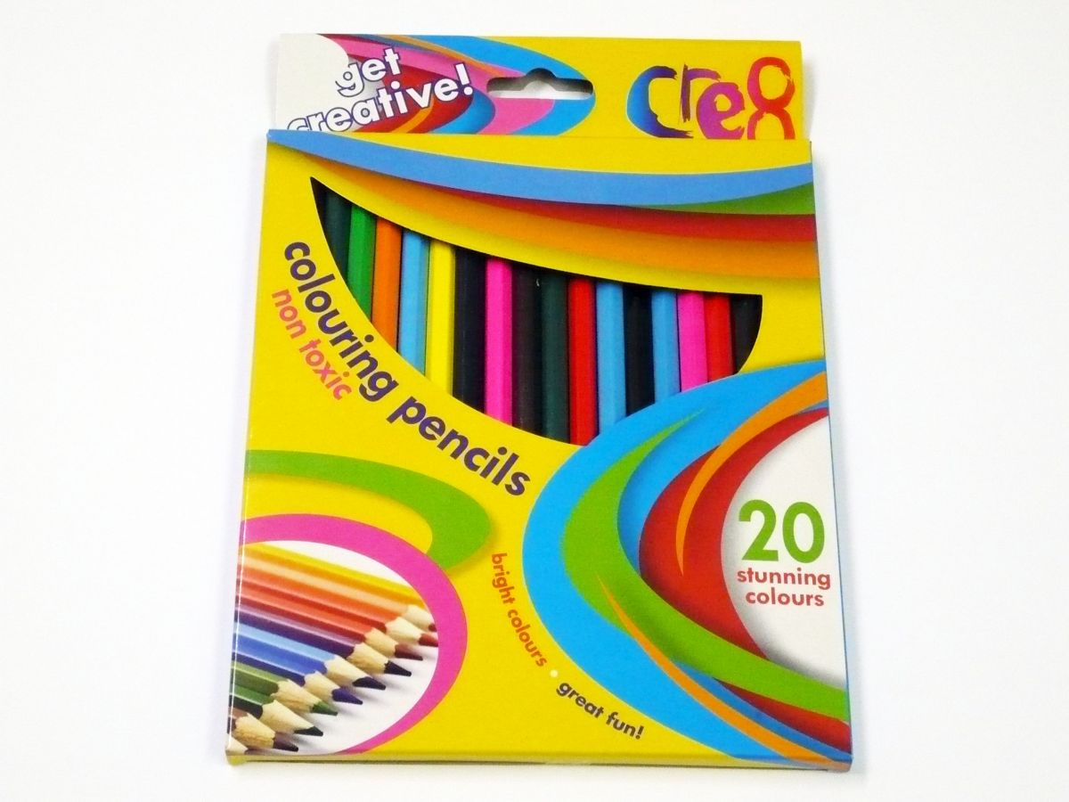 Pkt 20, colouring pencils*