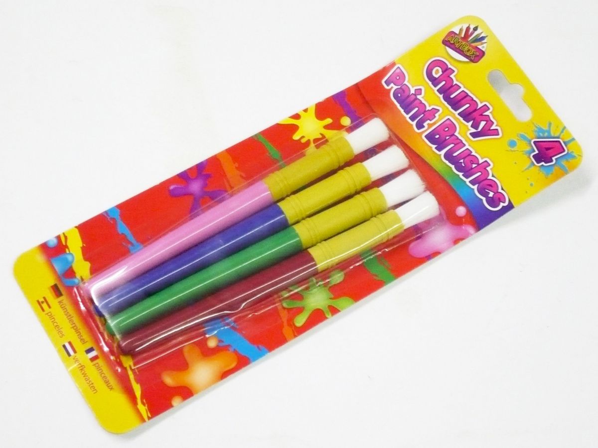 Pkt 4, chunky paint brushes*