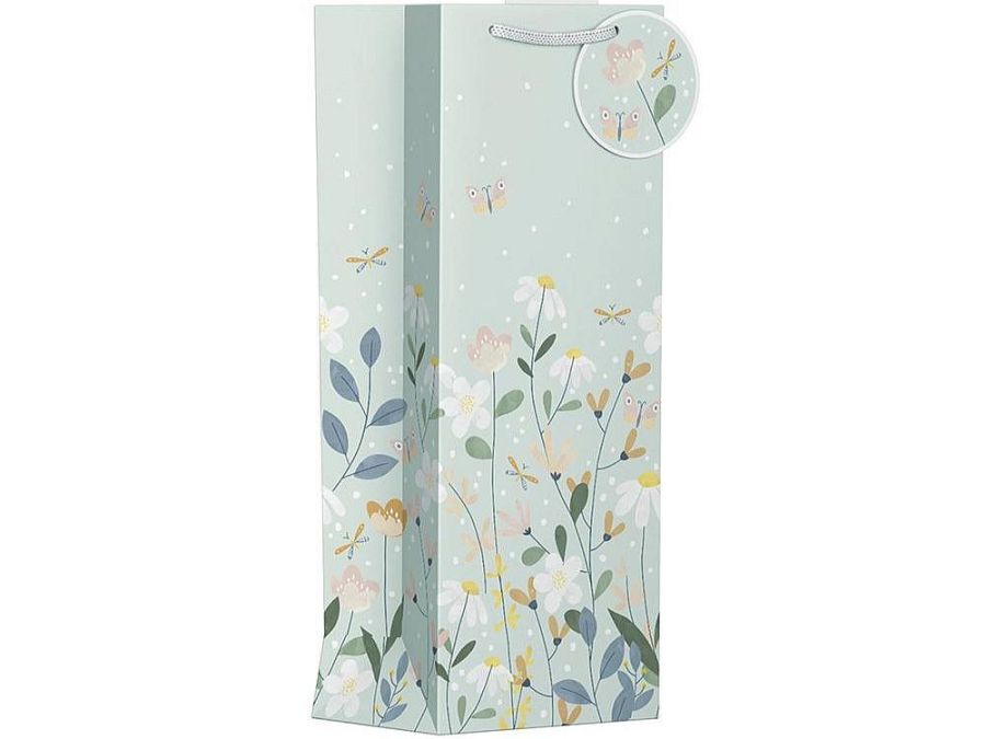 Pack 6, flowers bottle bags.