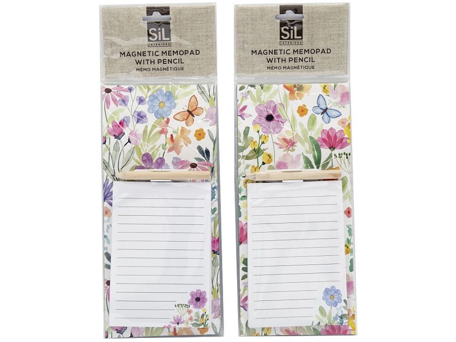 Spring Meadow magnetic memopad and pencil - 2asstd.